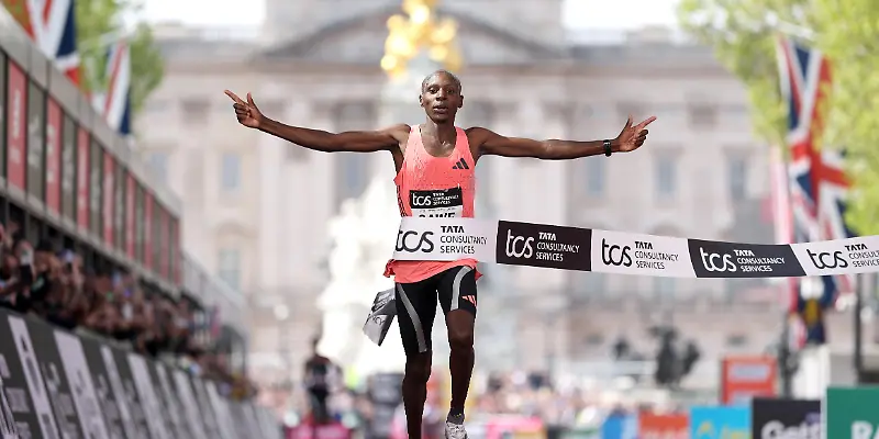 Sabastian Sawe wins London Marathon with record-breaking performance