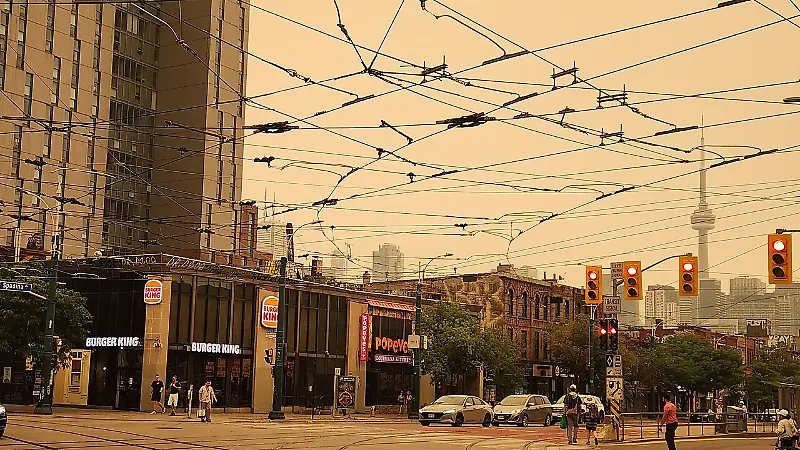 Canadian Wildfires Shroud Cities in Smoke as Air Quality Worsens
